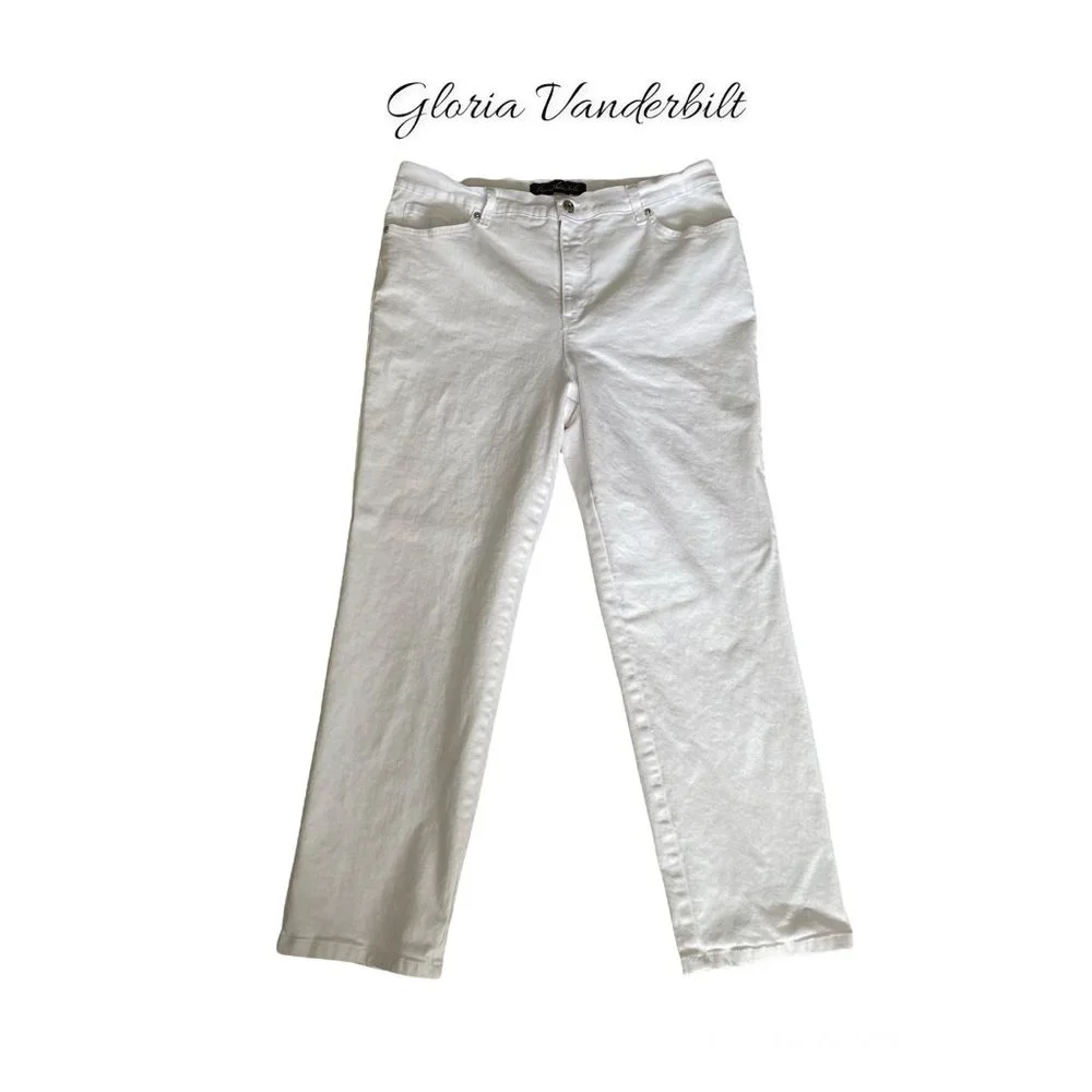 Gloria Vanderbilt White Stretch Jeans